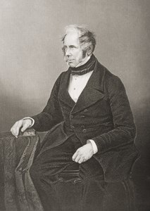 ヘンリージョンテンプル（1784-1865）第3子爵パーマストン、写真からDJパウンドによって彫刻された、「著名な人物の応接室、第2巻」、1860年にロンドンで出版